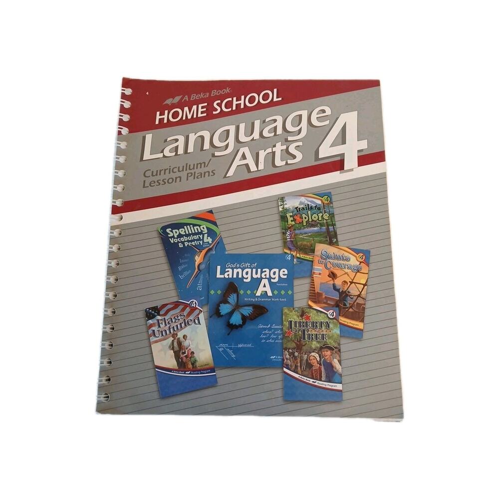 Abeka 4th grade Language Arts Teachers Lesson Plans Homeschooling